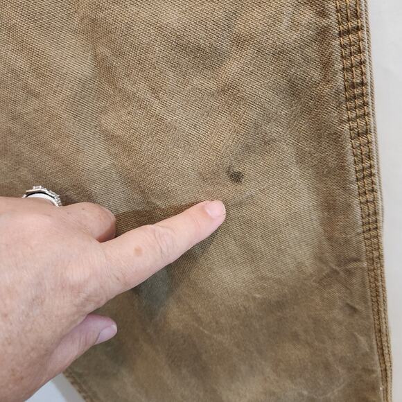 C.E. SCHMIDT WORKWEAR Tan Canvas Straight Leg Carpenter Utility Pant Men 38 x 33 - Picture 7 of 12